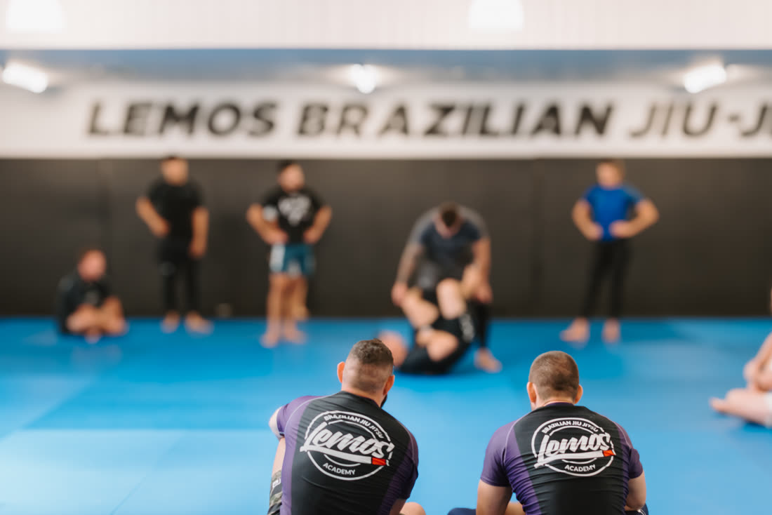 A class on the mats at Lemos Brazilian Jiu Jitsu